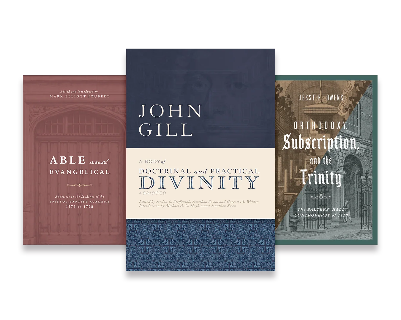 Selected historical and theological book covers